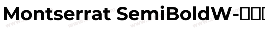 Montserrat SemiBoldW字体转换